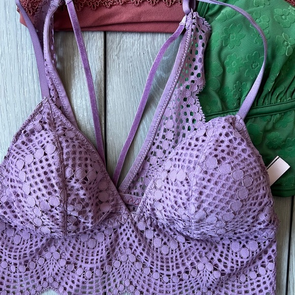 bralette bundle small vs pink free people Victoria’s Secret lace - Picture 2 of 3